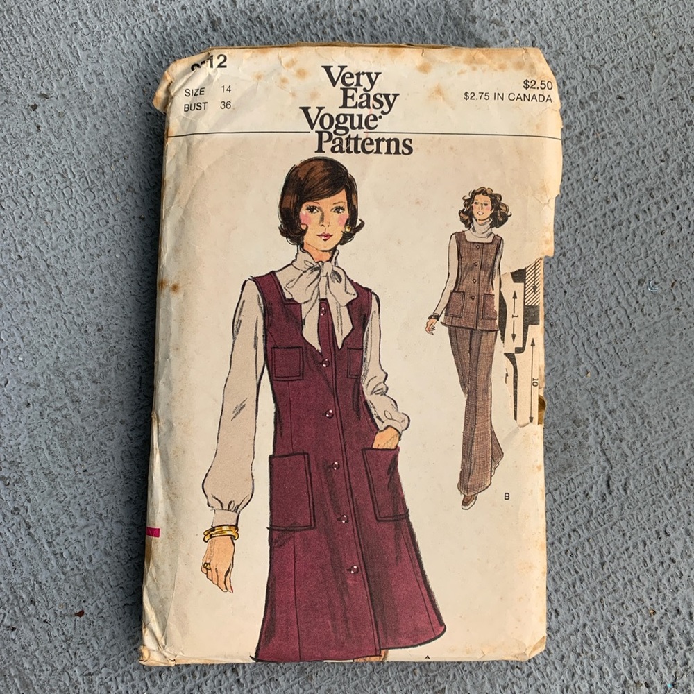 Vintage 70s RARE sewing pattern